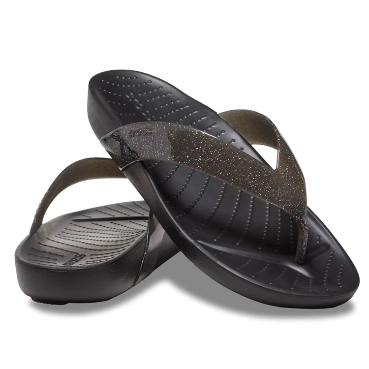 Crocs sparkle flip flops on sale