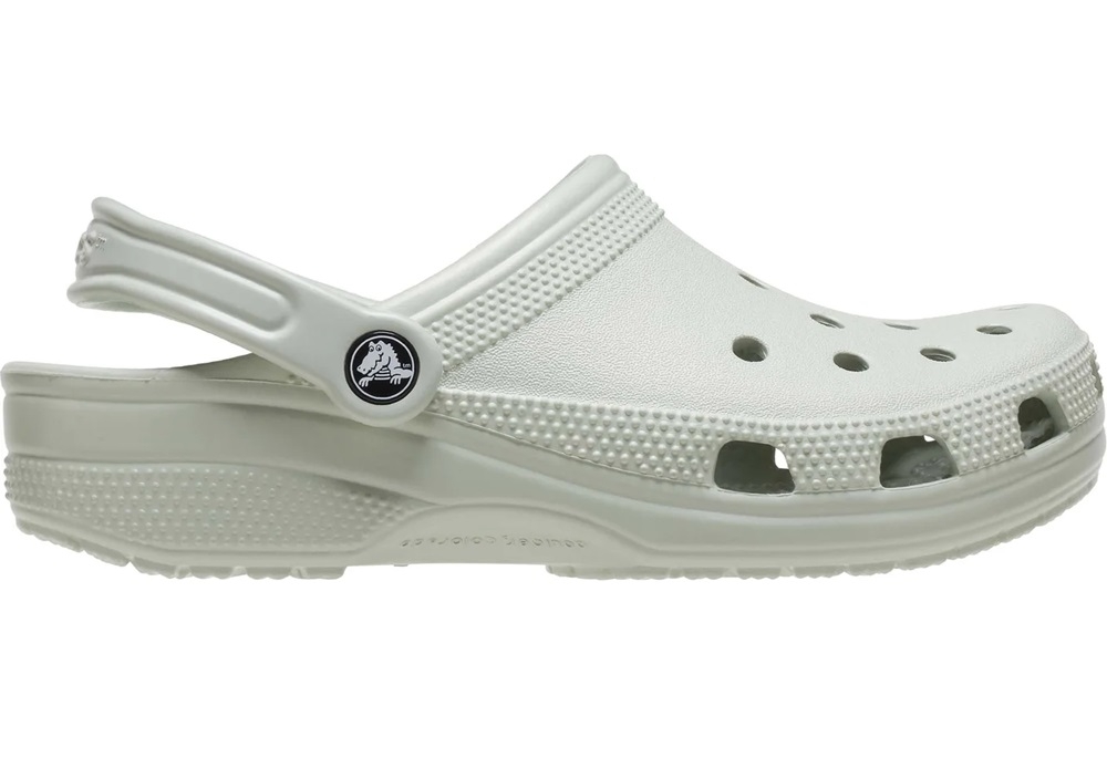 Solid white online crocs